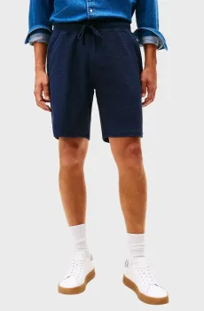 Мужские темно-синие шорты SEERSUCKER Синий S Tommy Hilfiger MW0MW42575