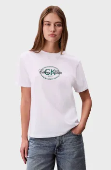 Женская белая футболка CLASSIC Белый XL Calvin Klein Jeans LV047F811G