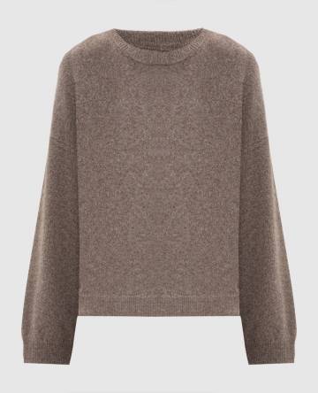 Коричневый свитер TRISTAN из шерсти