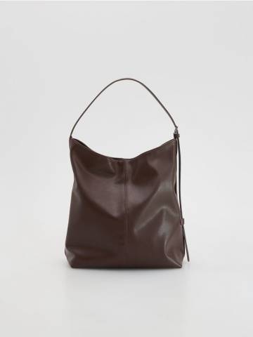 Reserved - Велика сумка хобо - пильно-коричневий - 730FC-98X Reserved - Велика сумка хобо - пильно-коричневий - 730FC-98X