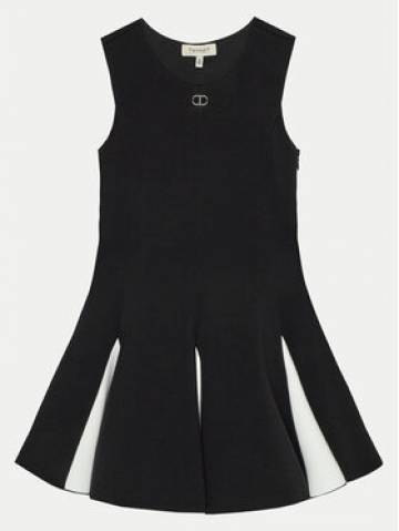 TWINSET Повсякденна сукня 242GJ2011 Чорний Regular Fit TWINSET Повсякденна сукня 242GJ2011 Чорний Regular Fit