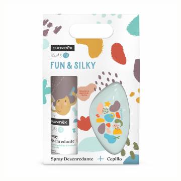 Детский набор для расчесывания волос Suavinex Kids Fun & Silky, от 3 лет (спрей, 250 мл + щетка, 1 шт) Детский набор для расчесывания волос Suavinex Kids Fun & Silky, от 3 лет (спрей, 250 мл + щетка, 1 шт)