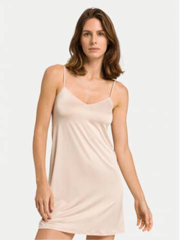 Hanro Пеньюар Satin Deluxe 71065 Бежевий Hanro Пеньюар Satin Deluxe 71065 Бежевий