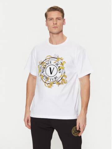 Versace Jeans Couture Футболка 78GAHC01 Білий Regular Fit Versace Jeans Couture Футболка 78GAHC01 Білий Regular Fit