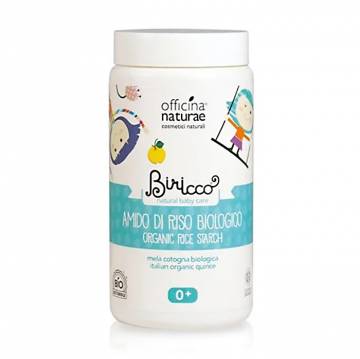Детский органический рисовый крахмал для ванны Officina Naturae Biricco с рождения, 100 г