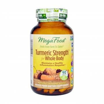 Сила куркумы для всего организма MegaFood Turmeric Strength for Whole Body, 90 таблеток