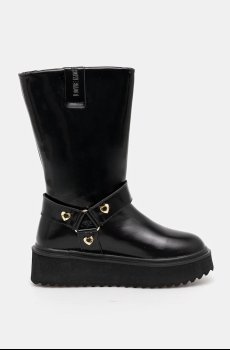 Кожаные полусапожки Love Moschino