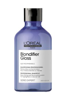Шампунь для сияния волос, окрашенных в оттенки блонд LOreal Professionnel Serie Expert Blondifier Gloss Shampoo, 300 мл