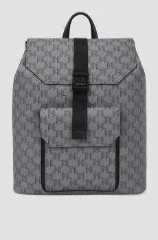 Мужской серый рюкзак с узором Серый ONESIZE Karl Lagerfeld A2M30161;1LZ