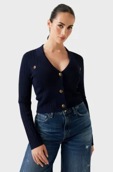 Женский темно-синий кардиган Синий XS Guess W5YR11.Z0130;G7V2