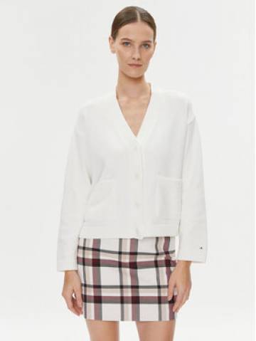 Tommy Hilfiger Кардиган WW0WW39015 Écru Relaxed Fit