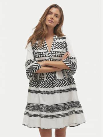 Vero Moda Літня сукня Dicthe 10225127 Білий Loose Fit Vero Moda Літня сукня Dicthe 10225127 Білий Loose Fit