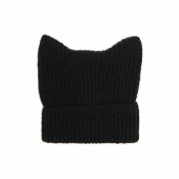 Cropp - Капелюх-біні з вушками - чорний