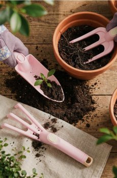 Набір садових ручних інструментів, 3 шт. - Фіолетовий