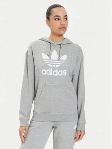 adidas Світшот Trefoil Hoodie IB7437 Сірий Regular Fit adidas Світшот Trefoil Hoodie IB7437 Сірий Regular Fit