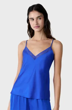 Женский синий топ FEELING Синий S Etam 6550904