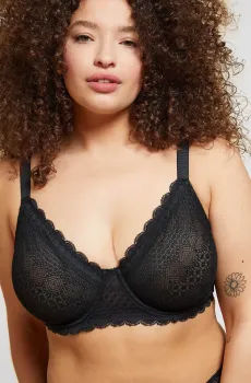 Женский черный бюстгальтер с мягкой чашкой CHERIE CHERIE Черный 70D Etam 6524723