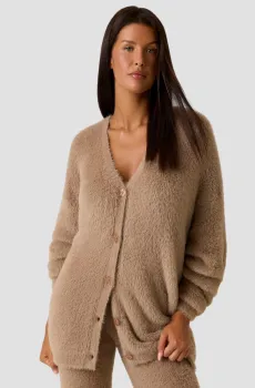 Женский бежевый кардиган Бежевый M Guess O5BR02.Z1282;G1AH