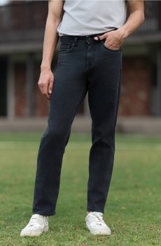 The Pant Project Men Grunge Grey Relaxed Fit Stretchable Cotton Jeans