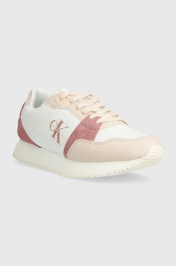 Кроссовки Calvin Klein Jeans RUNNER LOW LACE MIX ML BTW цвет розовый Кроссовки Calvin Klein Jeans RUNNER LOW LACE MIX ML BTW цвет розовый
