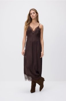 Reserved - Сукня з віскози - коричневий - 733HR-88X
