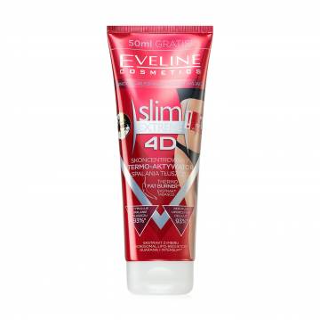 Термоактивный антицеллюлитный крем-гель Eveline Cosmetics Slim Extreme 4D Spa для коррекции фигуры, 250 мл Термоактивный антицеллюлитный крем-гель Eveline Cosmetics Slim Extreme 4D Spa для коррекции фигуры, 250 мл