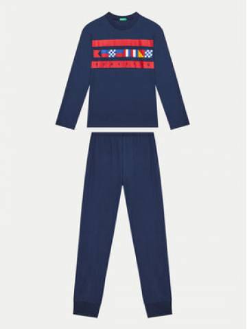 United Colors Of Benetton Піжама 3VD00P07A Cиній Regular Fit United Colors Of Benetton Піжама 3VD00P07A Cиній Regular Fit