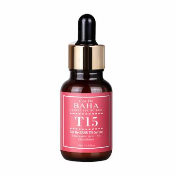Осветляющая сыворотка для лица Cos De Baha T15 Serum с транексамовой кислотой 15% и глутатионом, 30 мл