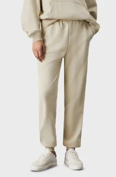 Женские бежевые спортивные брюки WOVEN LABEL JOG Бежевый M Calvin Klein Jeans J20J224443