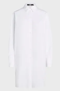 Женское белое платье K/LNY IKONIK TUNIC Белый 42 Karl Lagerfeld 240W1610