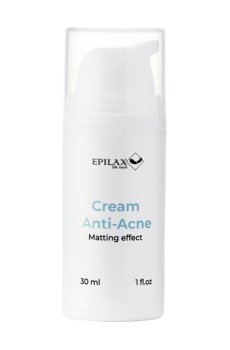 Матирующий крем для лица Epilax Silk Touch Cream Anti-Acne для жирной и проблемной кожи, 30 мл