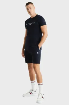 Мужские темно-синие шорты MONOGRAM IMD Синий S Tommy Hilfiger MW0MW34401