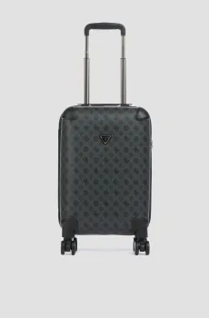 Женский темно-серый чемодан с узором 46 см Серый ONESIZE Guess TWY745.29830;CHC