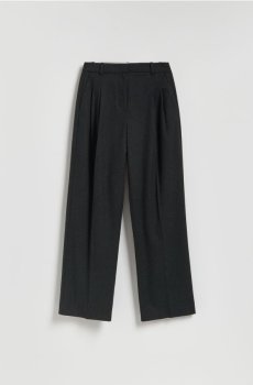 Reserved - Штани зі стрілками з додаванням вовни - темно-сірий - 934II-90M