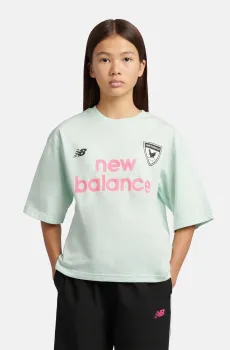 Детская мятная футболка Graphic Tee Зеленый 10-11Y New Balance YT61X4ELCOJ