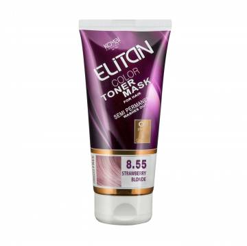 Тонирующая маска для волос Elitan Color Toner Mask 8.55 Клубничный блонд, 150 мл Тонирующая маска для волос Elitan Color Toner Mask 8.55 Клубничный блонд, 150 мл