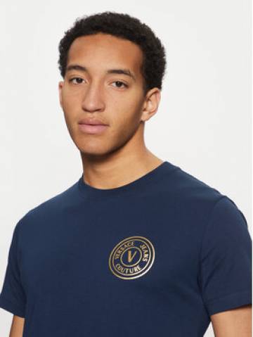 Versace Jeans Couture Футболка 78GAHT00 Голубий Regular Fit Versace Jeans Couture Футболка 78GAHT00 Голубий Regular Fit