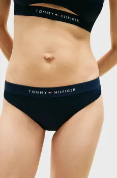 Женские темно-синие трусики от купальника Синий L Tommy Hilfiger UW0UW06364