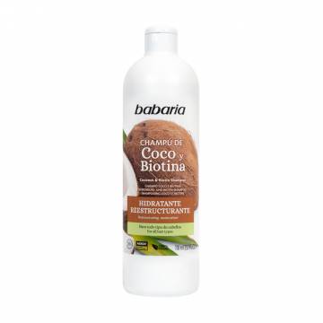 Шампунь для волос Babaria Coconut And Biotin Shampoo с кокосовым маслом и биотином, 700 мл Шампунь для волос Babaria Coconut And Biotin Shampoo с кокосовым маслом и биотином, 700 мл