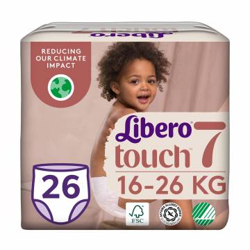 Подгузники-трусики Libero Touch Pants размер 7 (16-26 кг), 26 шт Подгузники-трусики Libero Touch Pants размер 7 (16-26 кг), 26 шт