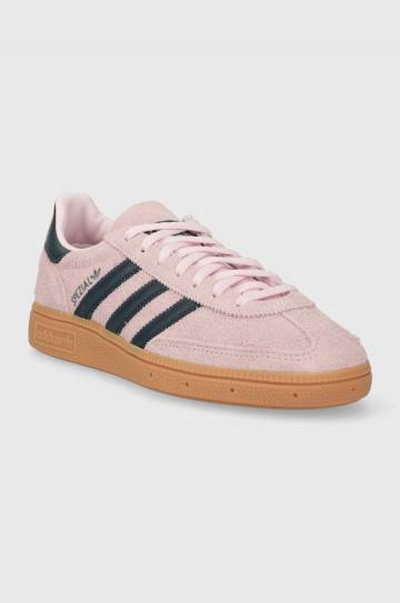 Замшевые кроссовки adidas Originals HANDBALL SPEZIAL цвет розовый Замшевые кроссовки adidas Originals HANDBALL SPEZIAL цвет розовый
