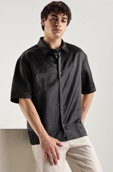 Calvin Klein Jeans Men Solid Regular Fit Satin Shirt