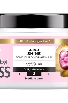 Маска Gliss Performance Treat 4 в 1 Блеск, для поврежденных и окрашенных волос, 400 мл