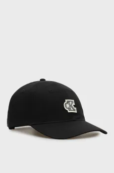 Мужская черная кепка SMLL FELT PATCH Черный ONESIZE Calvin Klein LV04D5083G