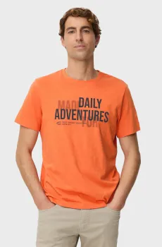 Мужская оранжевая футболка Оранжевый L Camel Active 409700-7T17-66