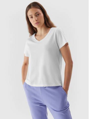 4F Футболка 4FAW23TTSHF0908 Білий Regular Fit 4F Футболка 4FAW23TTSHF0908 Білий Regular Fit