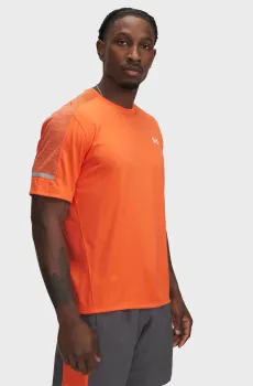 Мужская оранжевая футболка UA Tech Utility SS Оранжевый S Under Armour 1385976-847