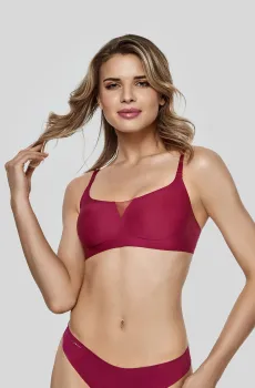 Женский малиновый бюстгальтер Малиновый 36 MARC&ANDRE W23-1464-TRS-SY
