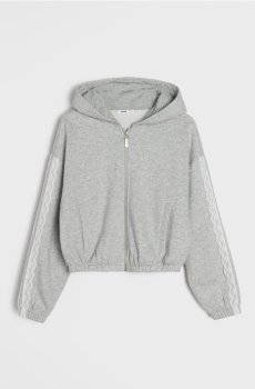 Худі на блискавці - сірий