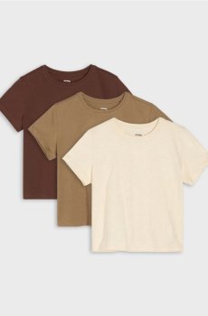Бавовняні футболки 3 pack - різнобарвний